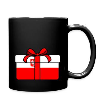 Gift with flag of Poland - Full Colour Mug - black - Right