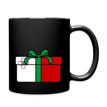 Weihnachten Geschenkflagge Malta - Tasse einfarbig - Schwarz - Rechts