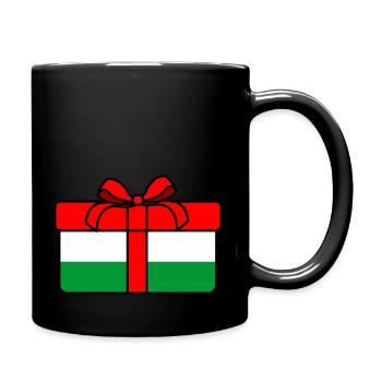 Drapeau cadeau Hongrie X mas - Mug uni - noir - Droite