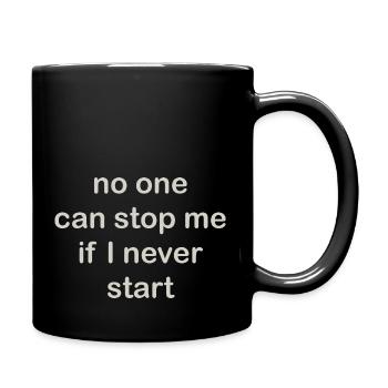 no one - Tasse einfarbig - Schwarz - Rechts