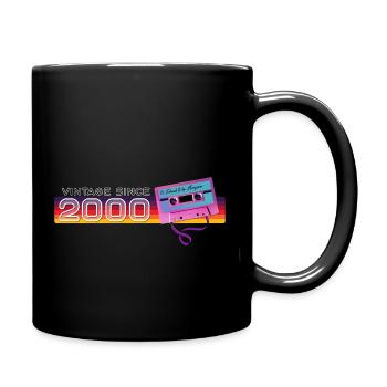 Classic & Vintage 2000 Funny Nostalgic Music - Full Colour Mug - black - Right
