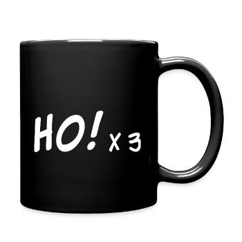 Ho! Ho! Ho! - Funny Christmas Design - Full Colour Mug - black - Right