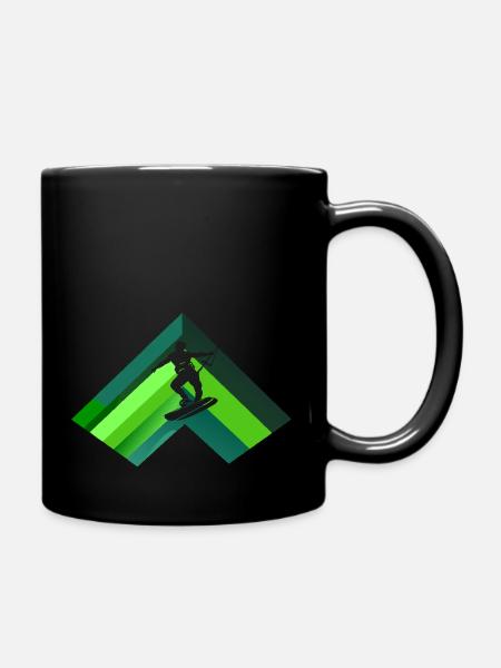 Wakeboarden Wakeboard Surfen - Tasse einfarbig - Schwarz