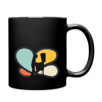 Flipper Zocker - Tasse einfarbig - Schwarz - Rechts