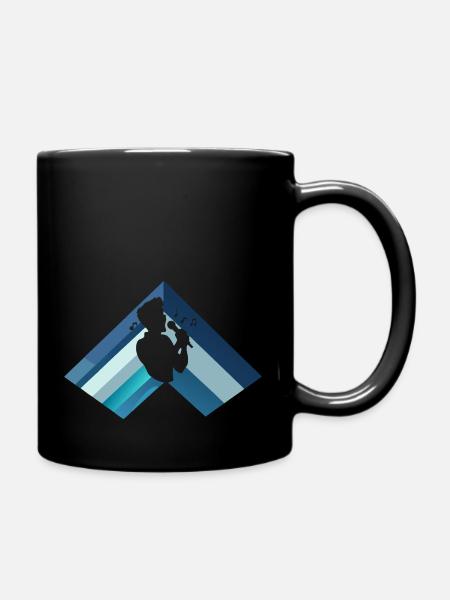 Gesang Stimme Jazz - Tasse einfarbig - Schwarz