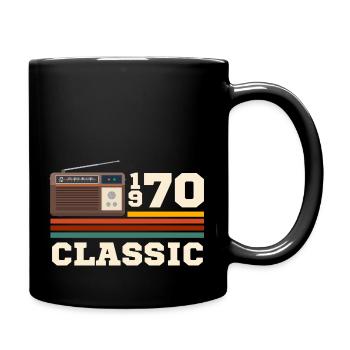 Anniversary 1970 retro classic - Full Colour Mug - black - Right
