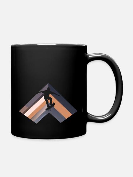 Longboard Kickflip - Tasse einfarbig - Schwarz