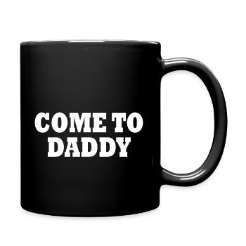 come to daddy - Tasse einfarbig - Schwarz - Rechts