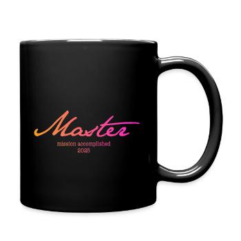 Master's Degree '25 - Mission accomplished - Full Colour Mug - black - Right