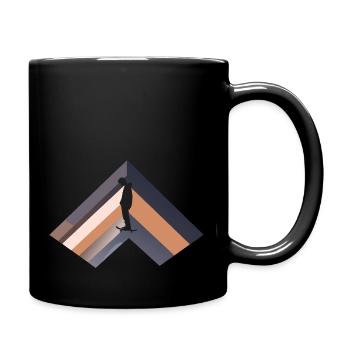 Skaten Skater Boarder - Tasse einfarbig - Schwarz - Rechts