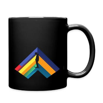 Skater Skateboard Skateboarder - Full Colour Mug - black - Right