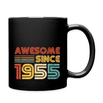 Génial depuis 1955" - Vintage Anniversaire Année Rétro - Mug uni - noir - Droite