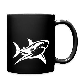 Le requin des profondeurs rencontre le tatouage Sharp et élégant - Mug uni - noir - Droite
