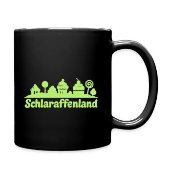 Skyline Schlaraffenland - Tasse einfarbig - Schwarz - Rechts