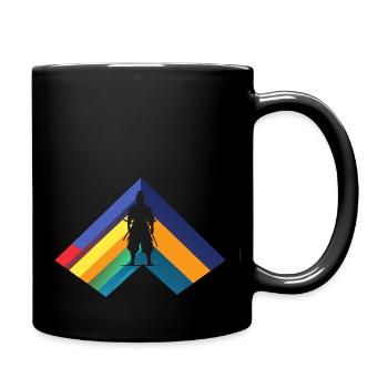 Samurai Karate Ninja - Tasse einfarbig - Schwarz - Rechts