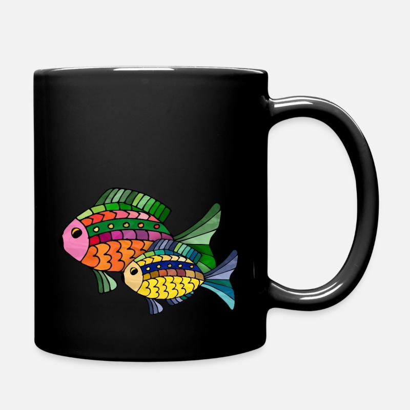 Poissons - Mug uni - noir
