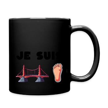 Rébus métier « Pompier » - Mug uni - noir - Droite