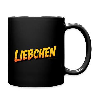 Fun-Shirt « Liebchen » – Typographie - BD - Mug uni - noir - Droite