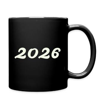 2026 - Tasse einfarbig - Schwarz - Rechts