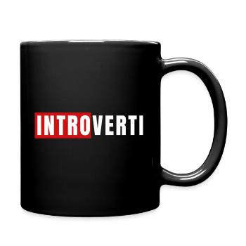 Introvert - Full Colour Mug - black - Right