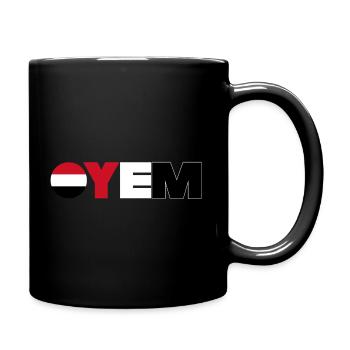 Jemen - Tasse einfarbig - Schwarz - Rechts