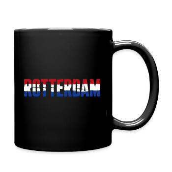 Rotterdam Flag Netherlands Vintage - Full Colour Mug - black - Right