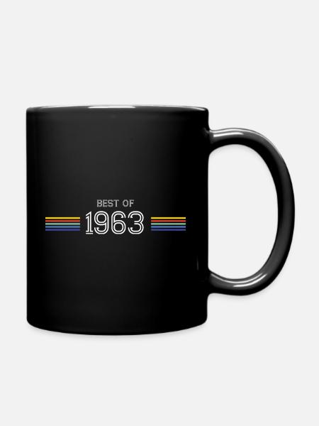 Best Of 1963 T-Shirt Humor Gift - Full Colour Mug - black