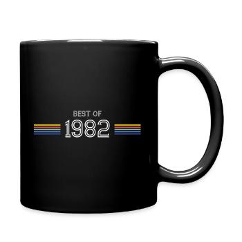 Best Of 1982 Funny Gift T-Shirt - Full Colour Mug - black - Right