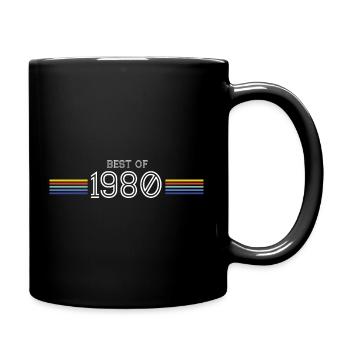 Best Of 1980 Funny Gift T-Shirt - Full Colour Mug - black - Right