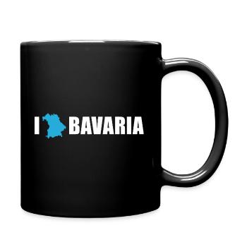 I love Bavaria Bayern - Full Colour Mug - black - Right