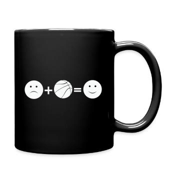 Basketball Love - Tasse einfarbig - Schwarz - Rechts