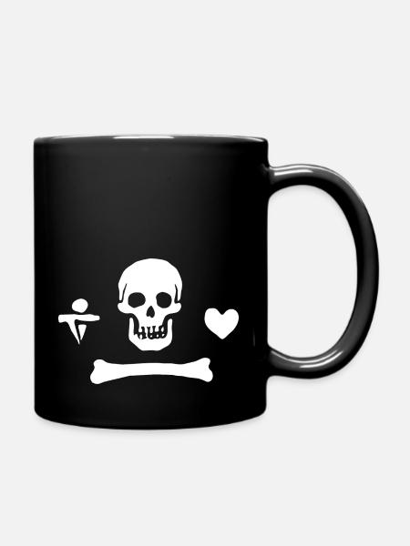 Stede Bonnet Flag - Mug uni - noir
