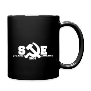 Straight Edge Communist - Tasse einfarbig - Schwarz - Rechts