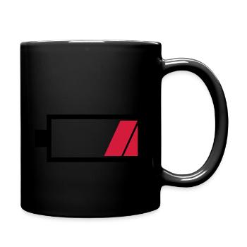Battery empty - Full Colour Mug - black - Right