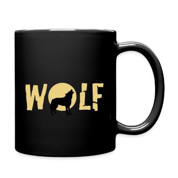 wolf_092011_c_2c - Mug uni - noir - Droite