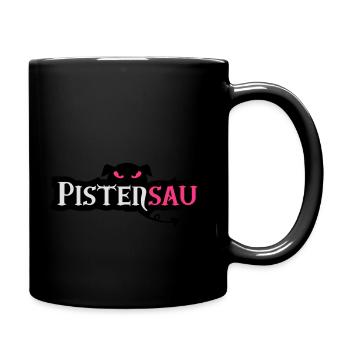 pistensau - Tasse einfarbig - Schwarz - Rechts