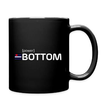 [power] BOTTOM - Tasse einfarbig - Schwarz - Rechts