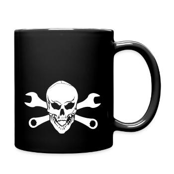 Mechanic skull - Full Colour Mug - black - Right
