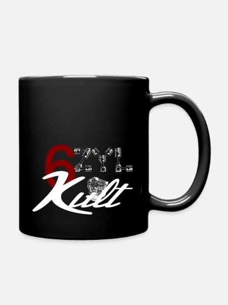 6 cylinder engine Cult - Full Colour Mug - black
