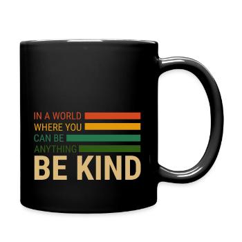 be kind - Full Colour Mug - black - Right