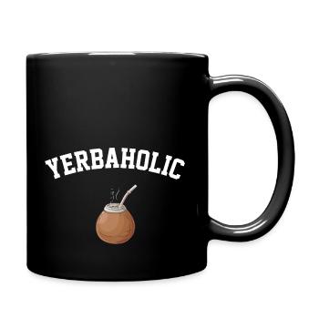 yerbaholic, yerba mate - Full Colour Mug - black - Right