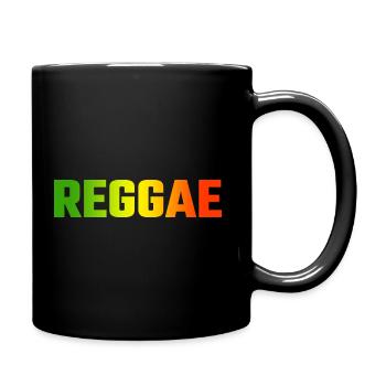 reggae - Tasse einfarbig - Schwarz - Rechts