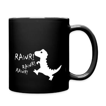 Dinosaur Dino - Full Colour Mug - black - Right