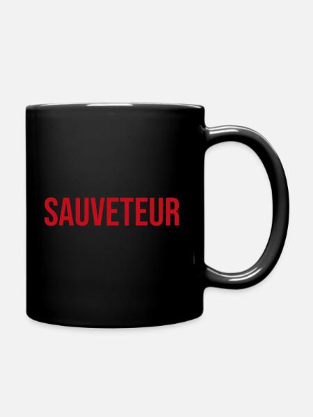 Sauveteur sauvetage BNSSA sauveteur en mer - Mug uni - noir