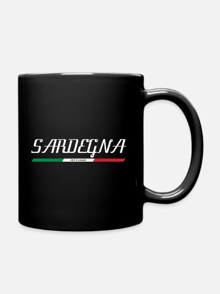 SARDINIA SARDEGNA ITALY ITALIA HOLIDAY ISLAND (w) - Full Colour Mug - black