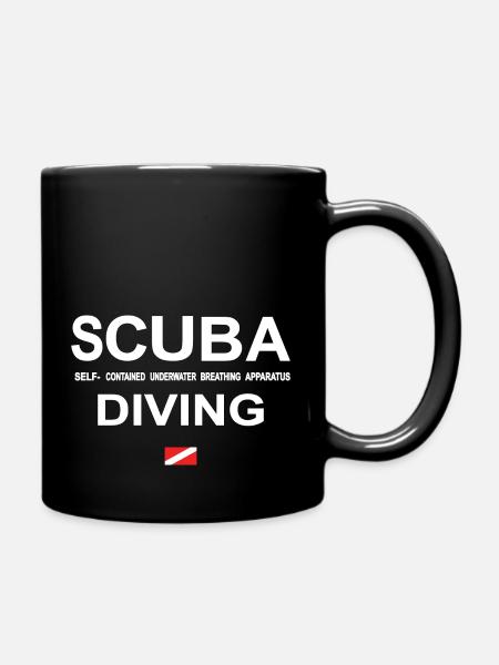 SCUBA DIVING Abkürzung Bedeutung Taucher Geschenk - Tasse einfarbig - Schwarz