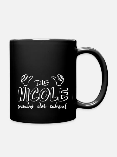 Nicole - Tasse einfarbig - Schwarz