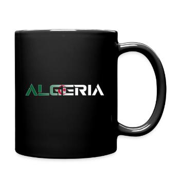 Lettrage Pays - ALGERIA - Flagge Algerien - Tasse einfarbig - Schwarz - Rechts