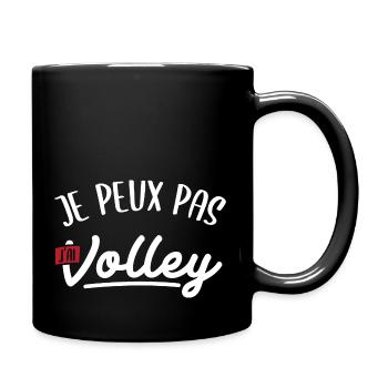 J'ai volley Cadeau humour personnalisé - Mug uni - noir - Droite