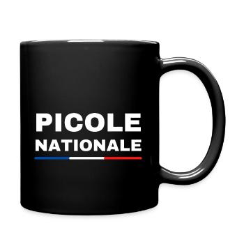 Picole nationale original beauf drôle police bière - Mug uni - noir - Droite